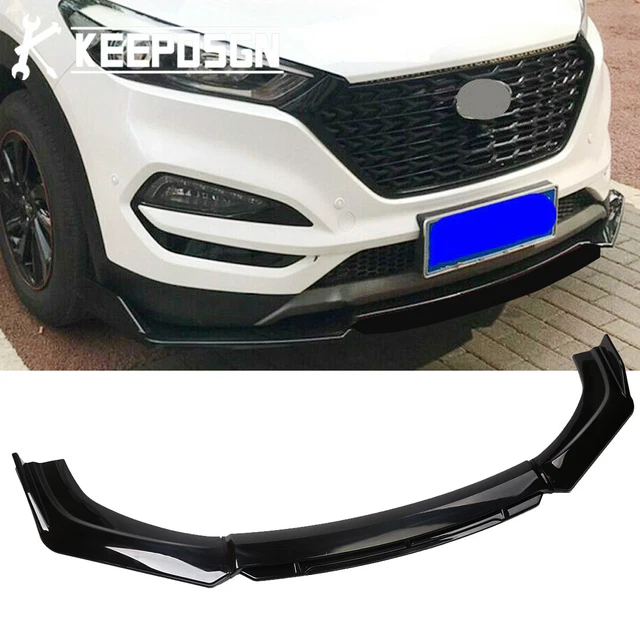GLOSS FRONT BUMPER Lip Splitter Diffuser Body Kit For Hyundai Tucson ...