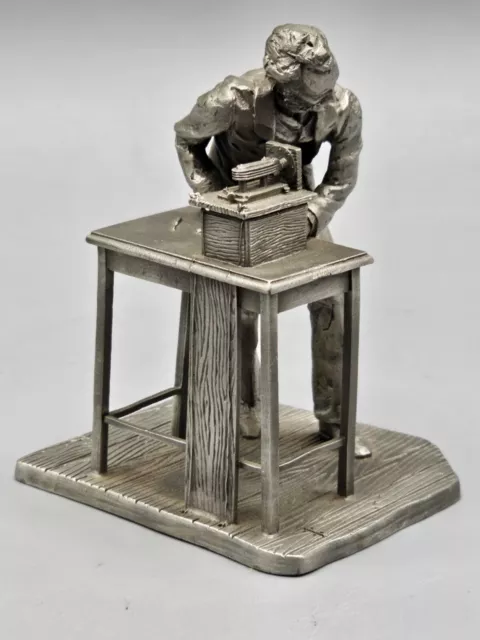 Franklin Mint Deutsches Museum Alexander Graham Bell Pewter Figure/Sculpture 2
