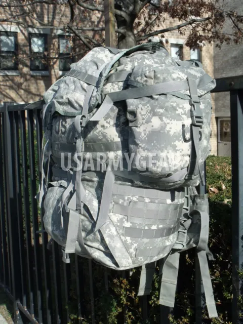 US ARMY MOLLE II SDS ACU Rucksack Digital Back Pack + 2 Sustainment Pouches USGI