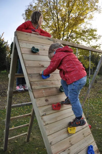 Klettergriffe Klettersteine 12 Stk. bis 150kg Boulderwand Spielturm Boulderstein