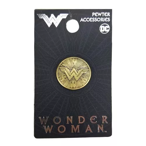 Wonder Woman New * Shield Lapel Pin * Pewter Accessory Charm Pin Back Licensed