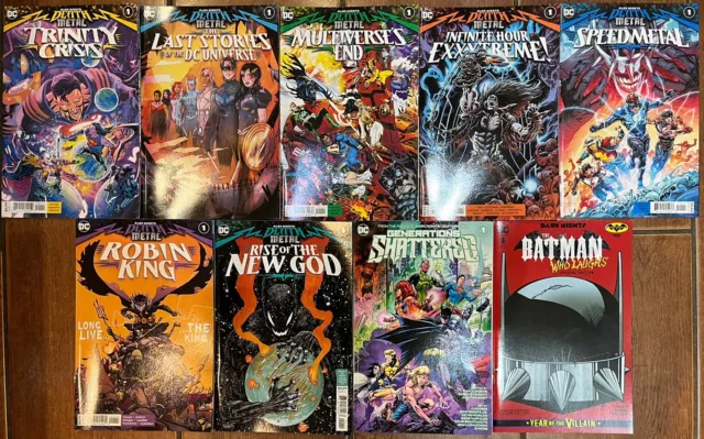 DC COMICS DARK NIGHTS DEATH METAL #1’s  SET of 9 One-Shots Premium Format NM+