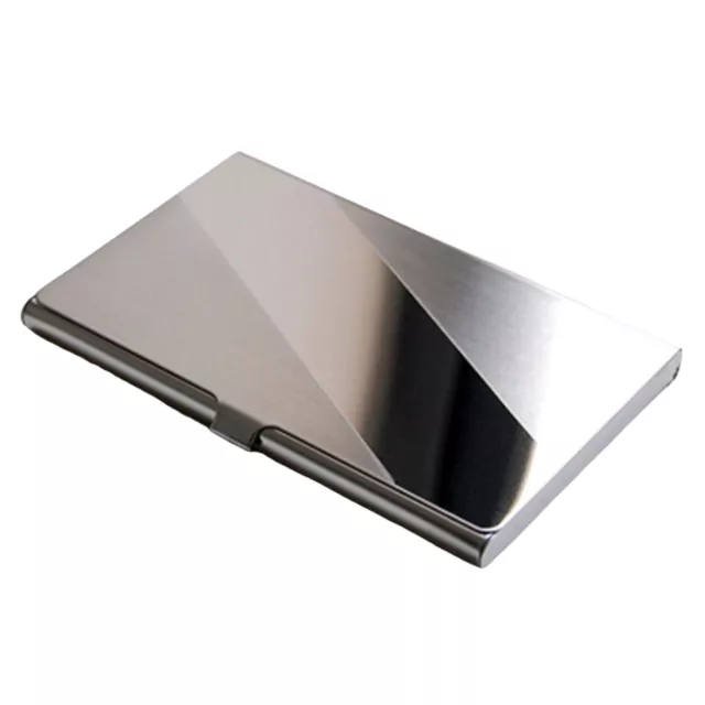 Fashion Stainless Steel Case Pocket Box Business ID Credit Card Holder Cover 80