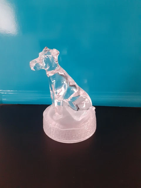 Figurine Chien En Cristal D'Arques, Décoration Intérieure, Objet En Verre Cristal, Occasion