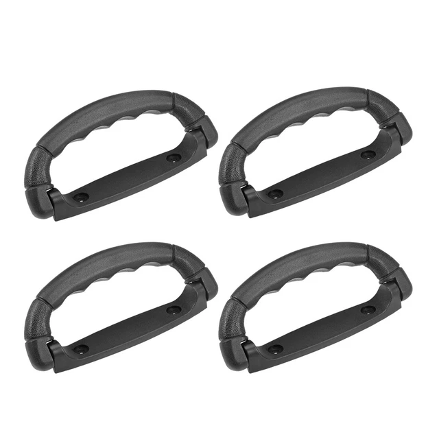 Maniglia Bagaglia Traino Maniglia Plastica Nera 160mm, 4 Pezzi