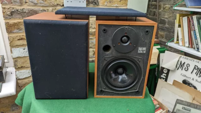 EM Ellis Mk 1 Speakers | Wood | Vintage | 30cm High