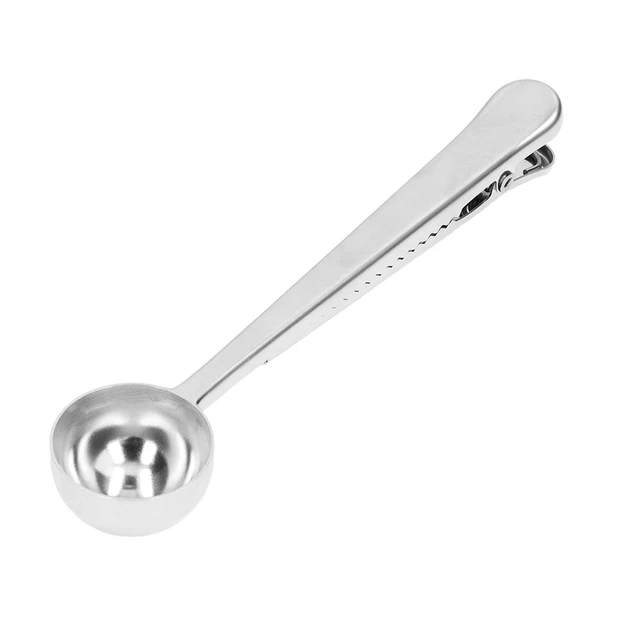 Coffee Scoop Food Grade Stainless Steel Dishwasher Available 2 In 1 Sealing UT