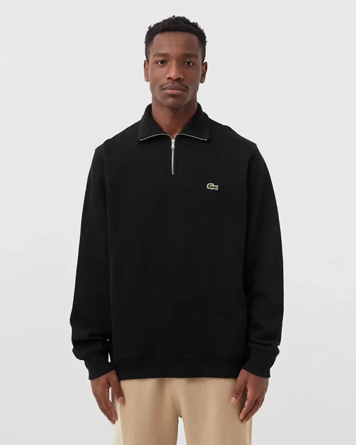 Mezza Zip Maglione Lacoste Cotone Pullover Lacoste In Cotone Organico
