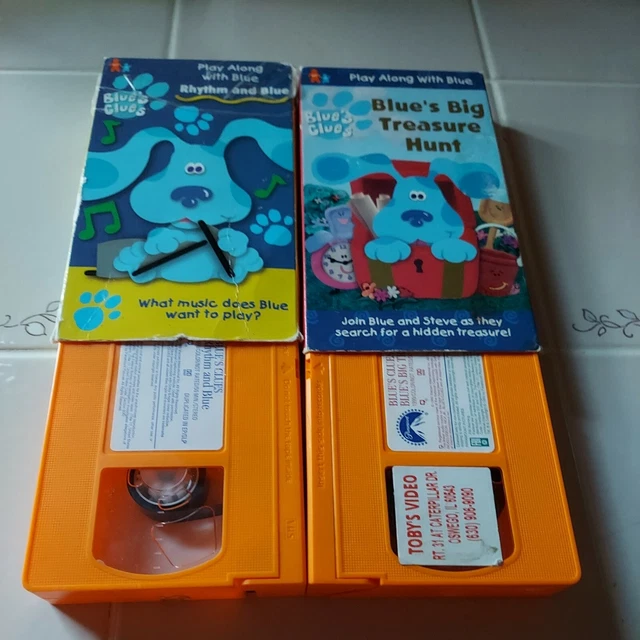 BLUES CLUES VHS Lot Big Musical Movie, Story Time, Treasure Hunt