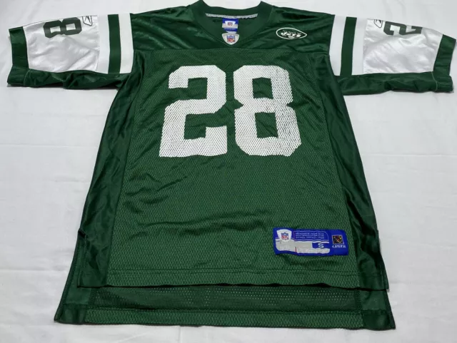 Reebok On Field CURTIS MARTIN White NEW YORK JETS Mens NFL Team Replica JERSEY S