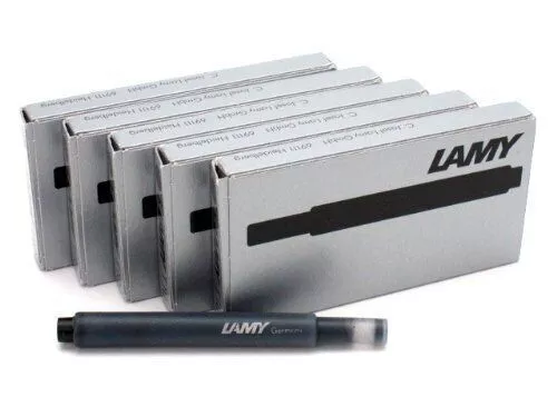 LAMY LT10 cartucho de tinta de repuesto negro 5 piezas x 5 cajas juego de...