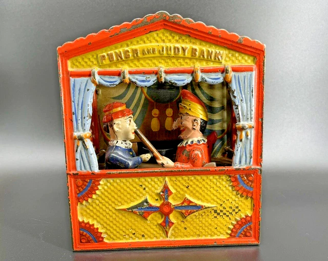 PUNCH AND JUDY Cast Iron Mechanical Bank - SHEPARD HARDWARE