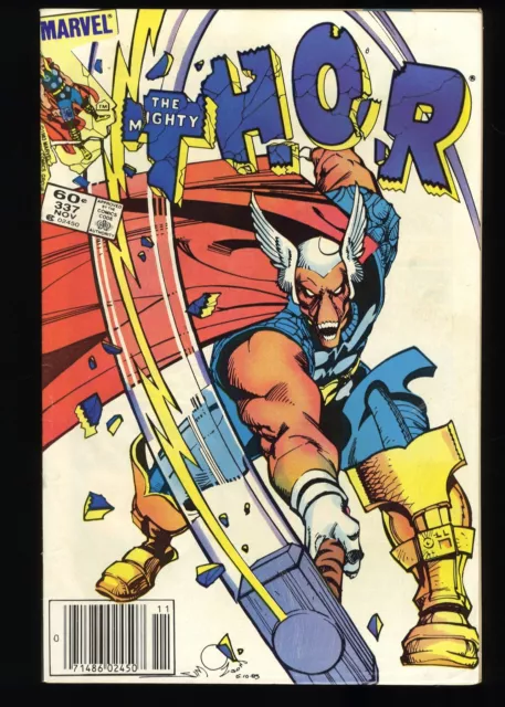 Thor #337 VG 4.0 Newsstand Variant 1st Appearance Beta Ray Bill!  Marvel 1983