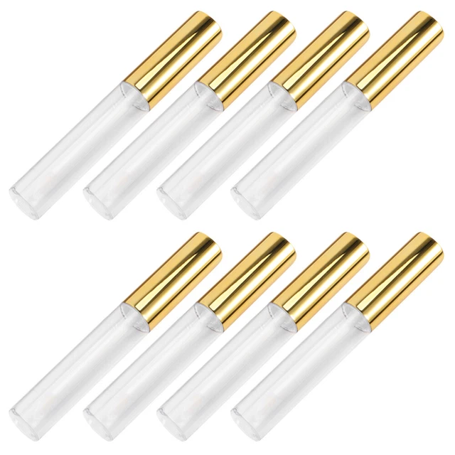8pcs plastique vide lèvre gloss ronde glace de la lèvre bouteilles bouteilles