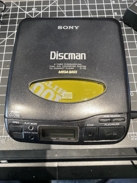SONY DISCMAN D-33 CD Player Mega Bass - Excellent Condition £40.00 ...