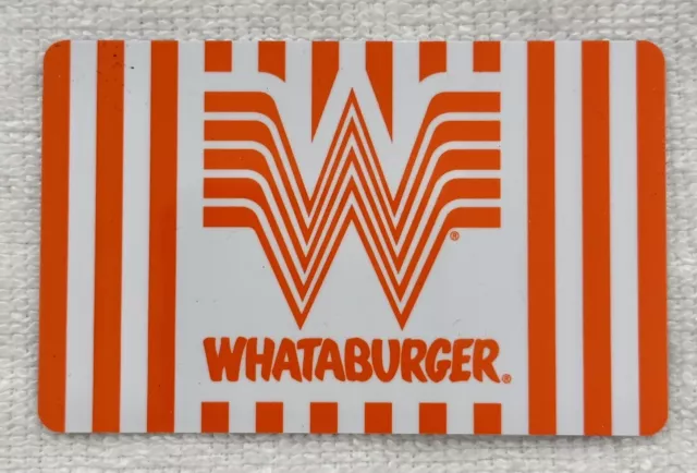 Whataburger Hamburger Restaurant Gift Card.