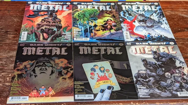 Batman Dark Nights Metal 1 - 6 Dc Comic Book Full Set Complete Series Foil