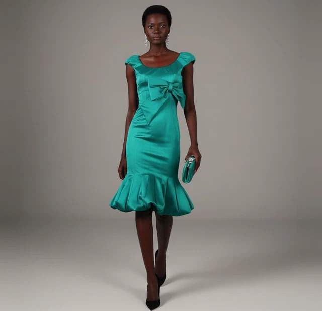 Robe Karen Millen The Atelier - Taille 38 (6US/10UK) - Noir Mi-longue - Coton - Occasion Excellente
