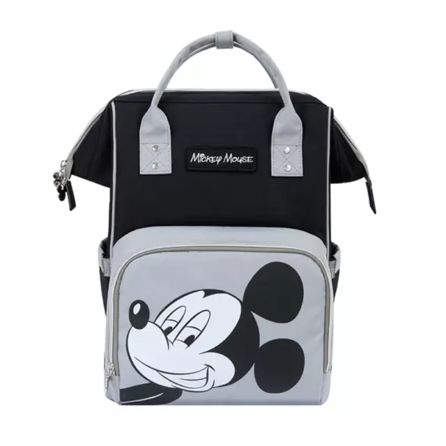 Mickey Minnie USB Diaper Bag Large Capacity Mummy Maternity Nappy Stroller Bag T