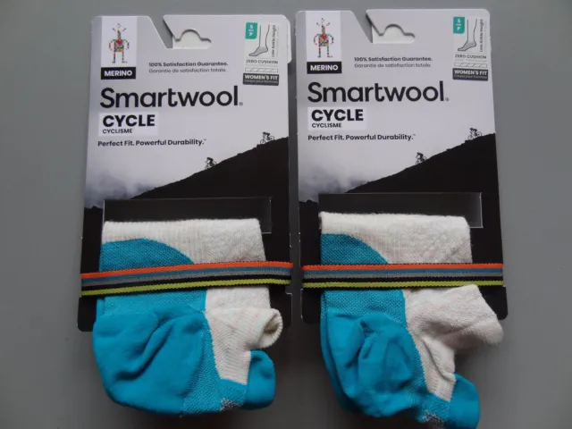 NEW 2 Pairs SmartWool PhD Cycle Running Ultralight Ankle Micro Socks Women's S