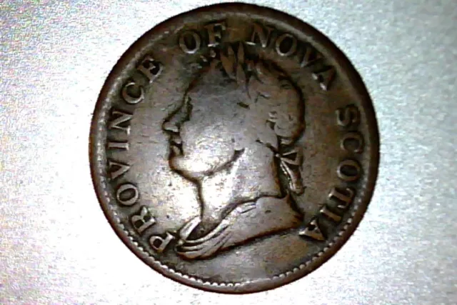 Canada Nova Scotia Half Penny token 1832    #CT002