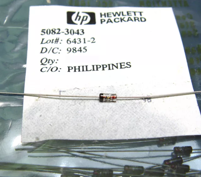 Microwave PIN Diode Hewlett Packard 5082-3043 für HP-Meßtechnik, 50V, 0.4pF, NOS