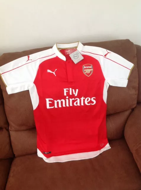 Puma England Arsenal Fc Gunners Pr Soccer/futbol  Jersey NWT Size Small Men'