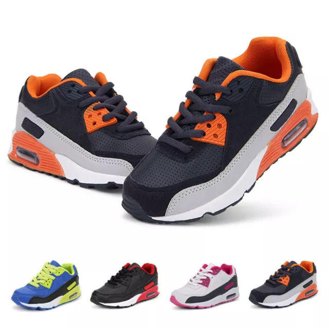 Kids Boys Girls Trainers Running Sneakers Air Cushion Sports School Shoes Size