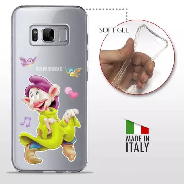 Samsung Galaxy S8 + Plus TPU CASE COVER PROTETTIVA TRASPARENTE Disney Cucciolo