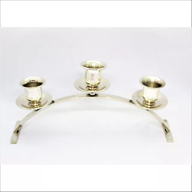 Candlestick Three Flames Silver