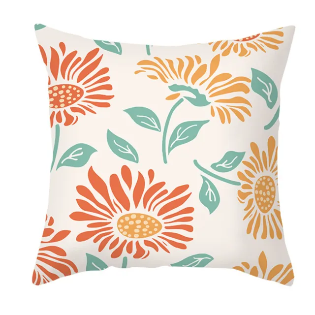Pillow Case Eye-catching Easy to Clean Elegant Floral Pillow Cover Lightweight