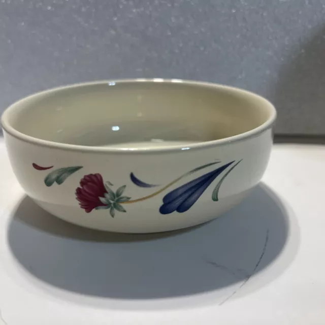 Lenox Poppies on Blue Serve and Store Bowl Medium5 Inch (No Lid)