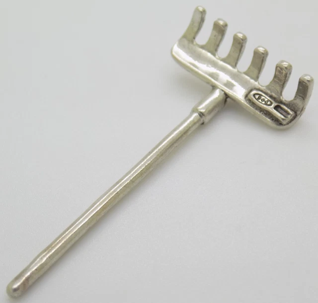 Vintage IN Argento Massiccio Italiano Fatto a Mano Raro Casa Delle Bambole Set