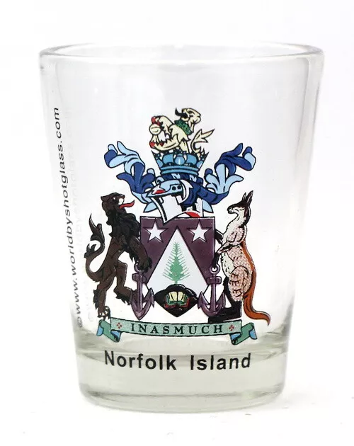 Norfolk Island Coat Of Arms Shot Glass Shotglass