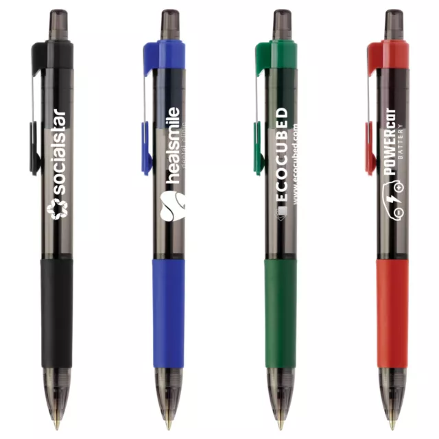 Promotional StarGlide Gel Pen Printed with Your Logo in White on 250 Pens