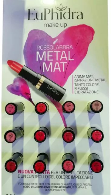 EuPhidra make up Rossolabbra Metal Mat + omaggio rossetto pennarello waterproof 2