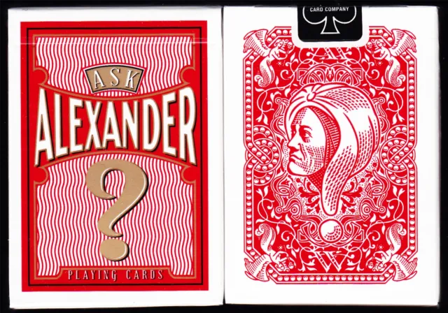 1 new deck ASK ALEXANDER Playing Cards poker by USPCC Bicycle