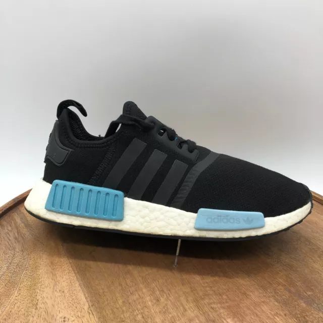 ADIDAS NMD R1 Black Light Icey Blue Mint BY9951 Women Size US 9