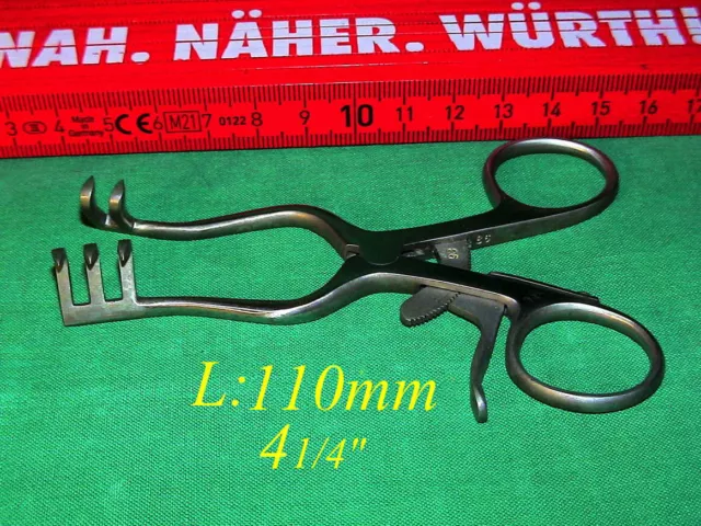 Wundspreizer n. Weitlaner KaVo Aesculap BV066R (?)halbscharf 2x3 Zähne Retractor