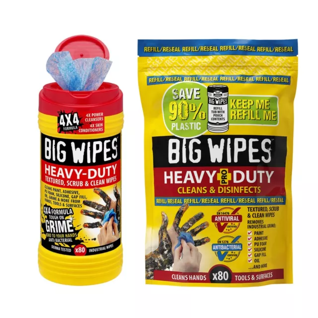 Big Wipes Cleaning Wipes - Yellow Lid (yellow)