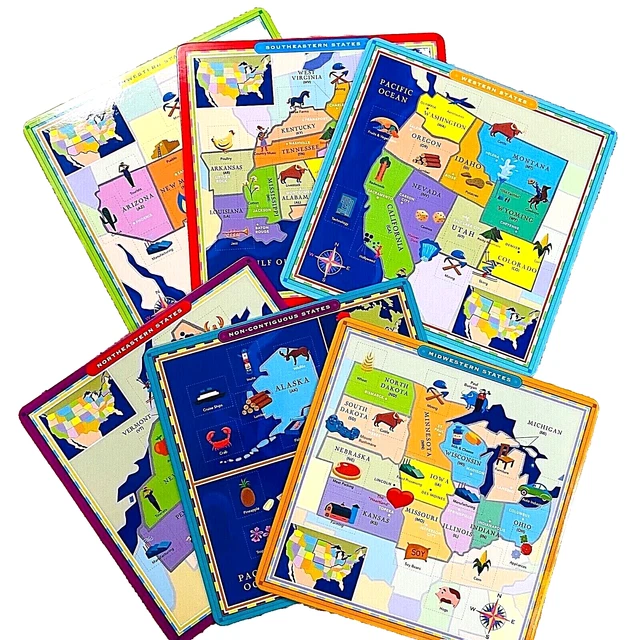 United States Geography Maps - United States Geography Maps Game Board Cards Home.webp