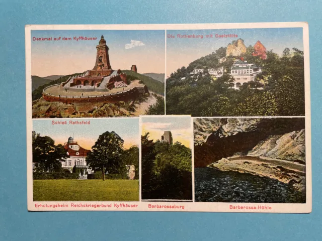 Alte AK von Bilder vom Kyffhäuser, Denkmal, Rothenburg, nicht gelaufen