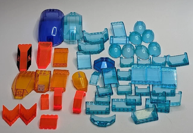 LEGO Windscreen Windshield Lot Trans Translucent Large Small Mix City 50pcs