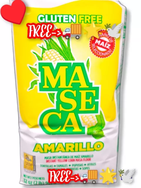 Maseca Harina De Maiz Amarillcorn Flour 1Kg /2 Lb Ea.(🆓-🚚🌟🕊️)