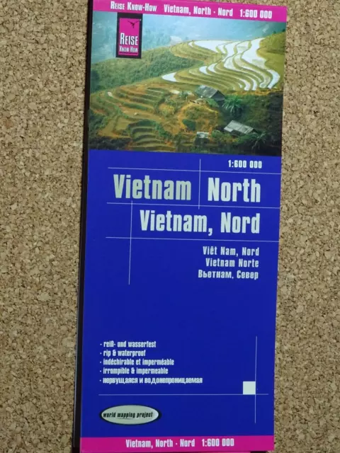 Vietnam Nord - Landkarte Map 1 : 600.000