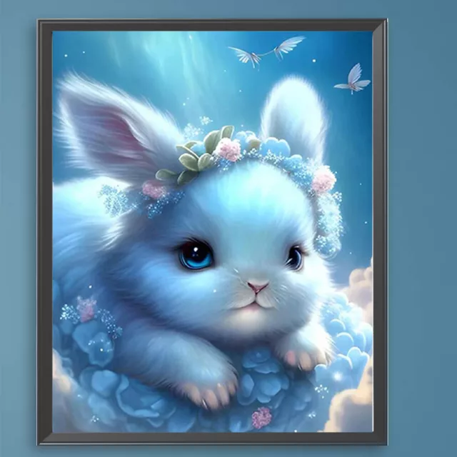 Paint By Numbers Kit On Canvas DIY Oil Art Rabbit Picture Home Wall Decor40x50cm
