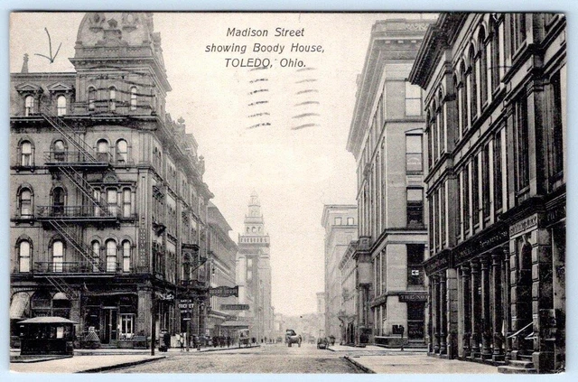 1910 Toledo Ohio Showing Madison Street Boody House*Mabel Wright Cleveland
