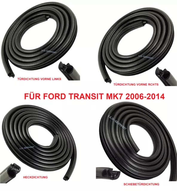 Dichtungsatz für Ford Transit MK7 2x Türdichtung 1x Schiebetür 1x Heck Dichtung