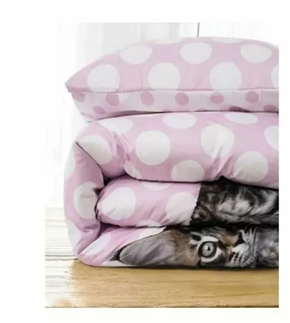 Tadpoles Twin FURever Twin  Duvet Cover Set, Pink T4103064 2