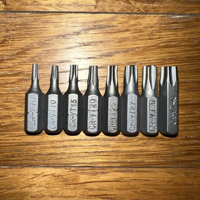 Bit Torx Lungo 200 Mm T8 T10 T15 T20 T25 T27 T30 T40 CR-V 1/4 - Foto 7